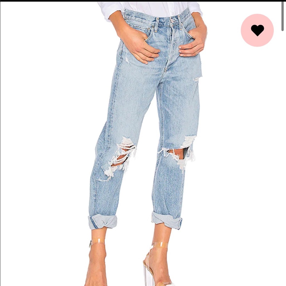 Agolde 90s Mid Rise Loose Fit in Fall Out